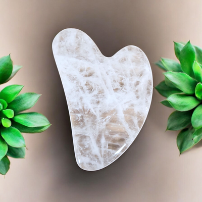 ​Gua Sha en Quartz (Cristal de Roche)