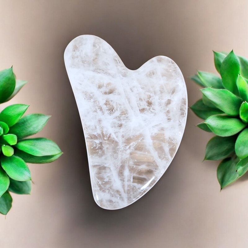 ​Gua Sha en Quartz (Cristal de Roche)