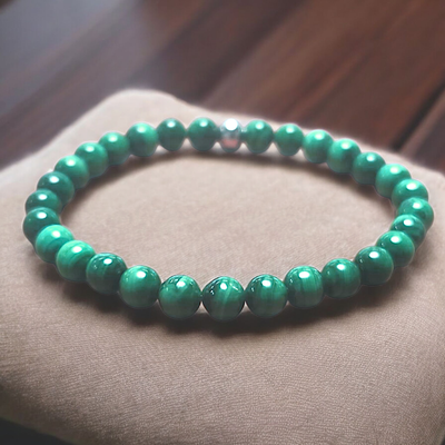 Bracelet en Malachite 6mm