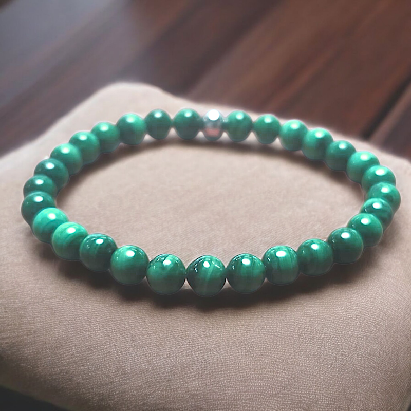 Bracelet en Malachite 6mm