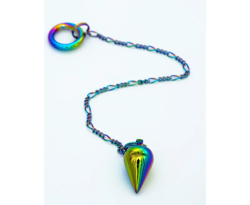 Pendule goutte en laiton arc-en-ciel 23g