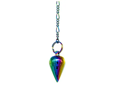 Pendule goutte en laiton arc-en-ciel 23g