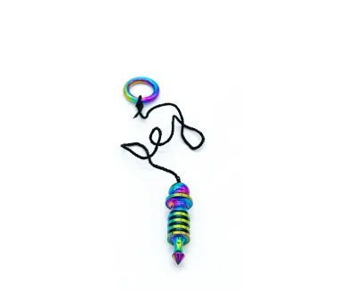 Pendule isis en laiton arc-en-ciel 27g