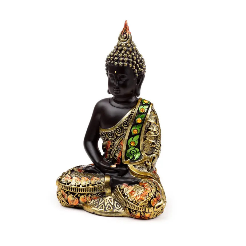 Bouddha Thaïlandais – Or, Noir et Orange