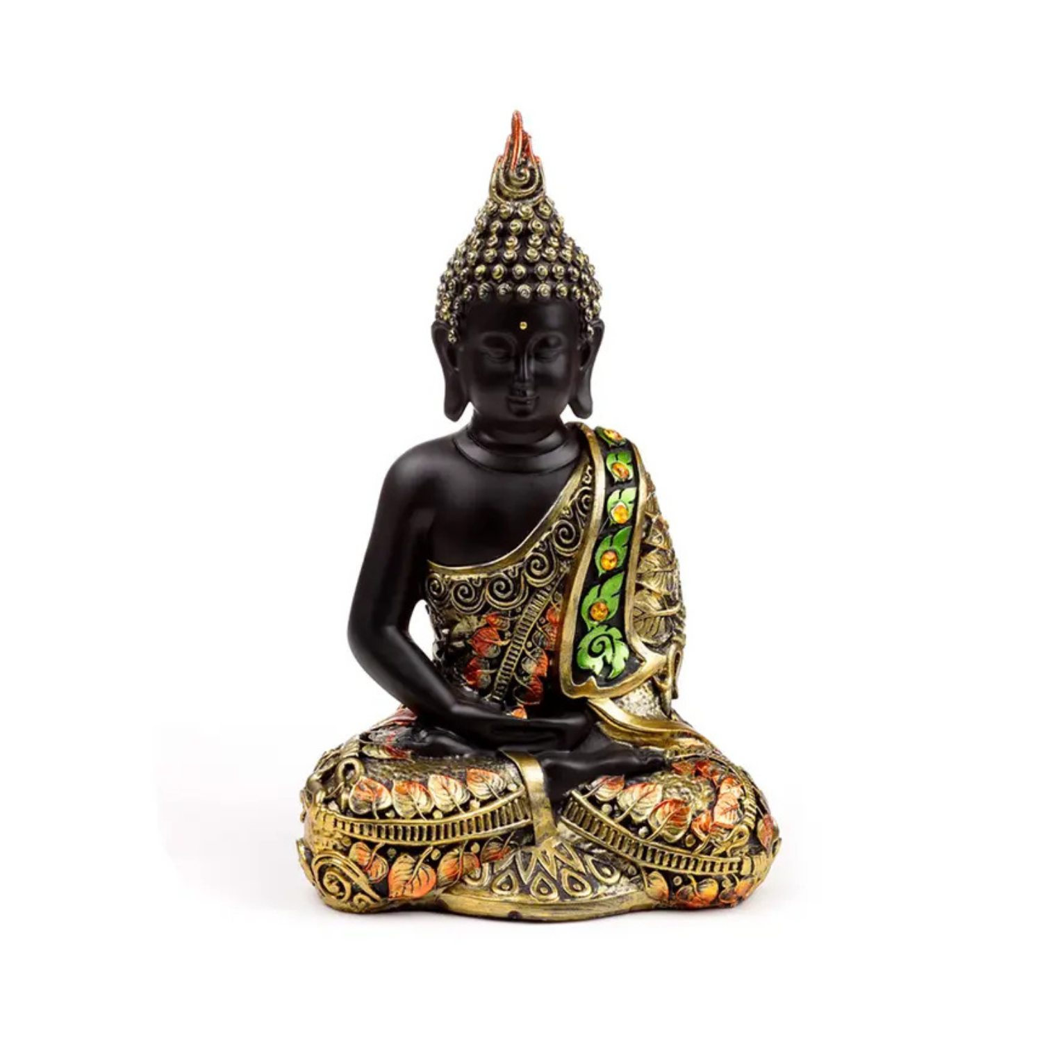 Bouddha Thaïlandais – Or, Noir et Orange