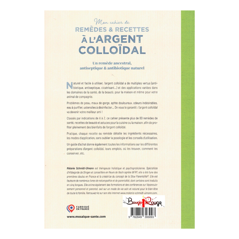 Mon cahier de remèdes &amp; recettes à l'argent colloïdal