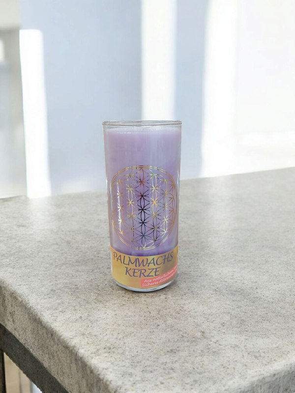 Bougie Fleur de Vie Violette