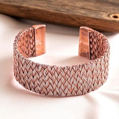 ​Bracelet en Cuivre Tressé