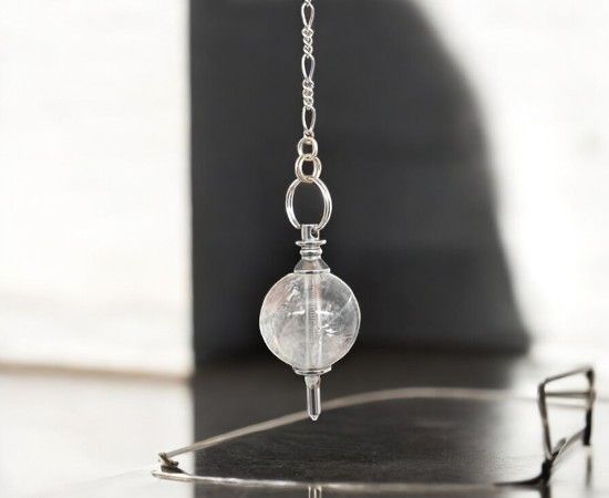 Pendule Galileo en cristal de roche
