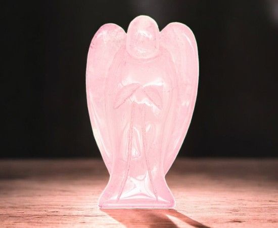 Ange en Quartz Rose