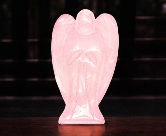 Ange en Quartz Rose
