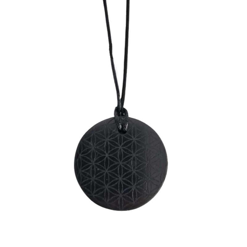 Pendentif Shungite Fleur de Vie