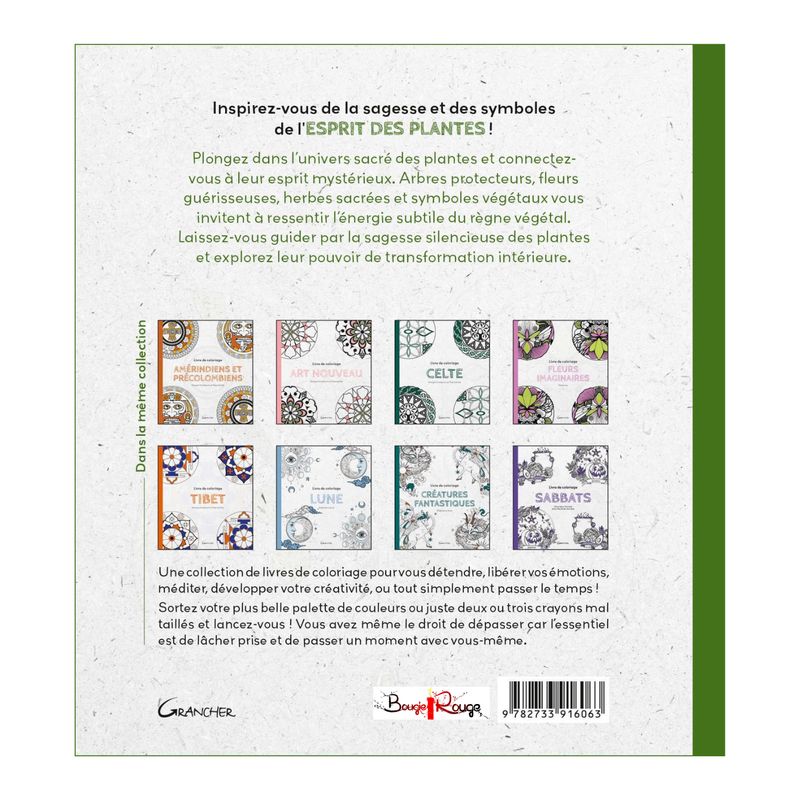 Livre de coloriage esprit des plantes