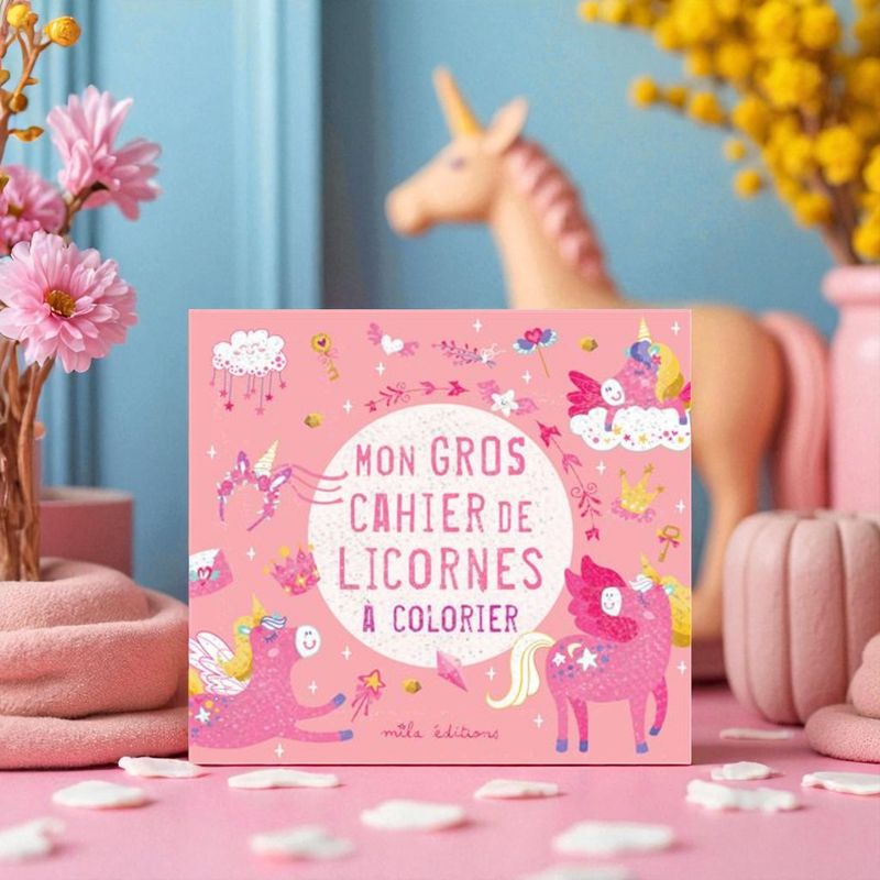 Mon gros cahier de licornes à colorier
