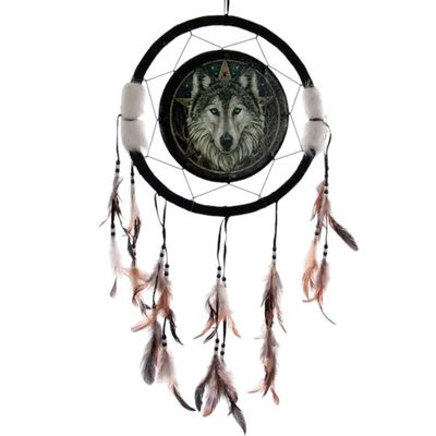 Attrape-Rêves Tête de Loup – 33 cm