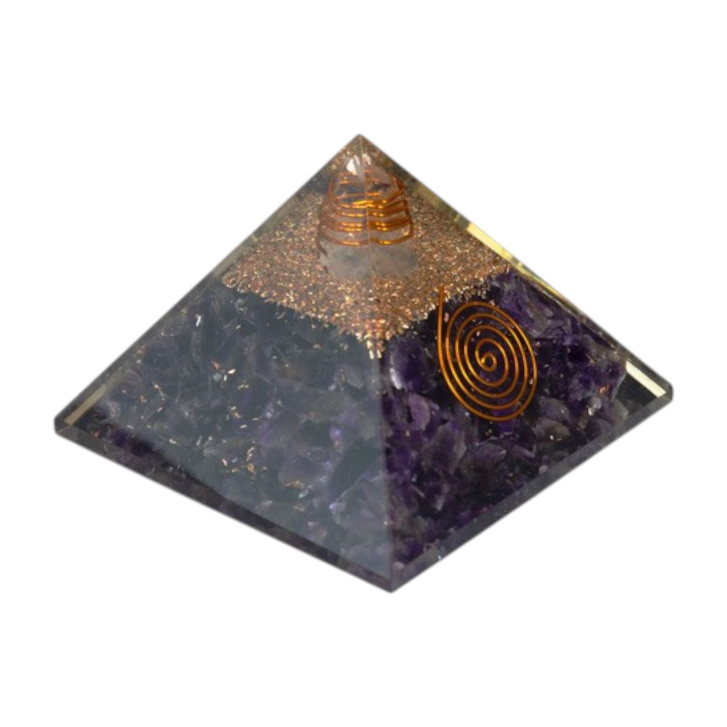Orgonite Améthyste et cristal de roche
