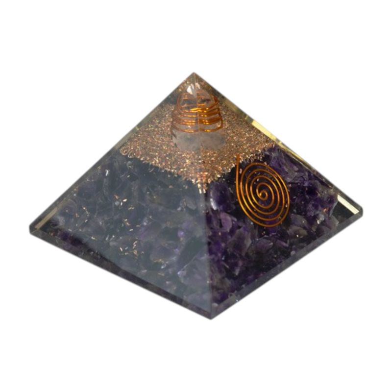 Orgonite Améthyste et cristal de roche