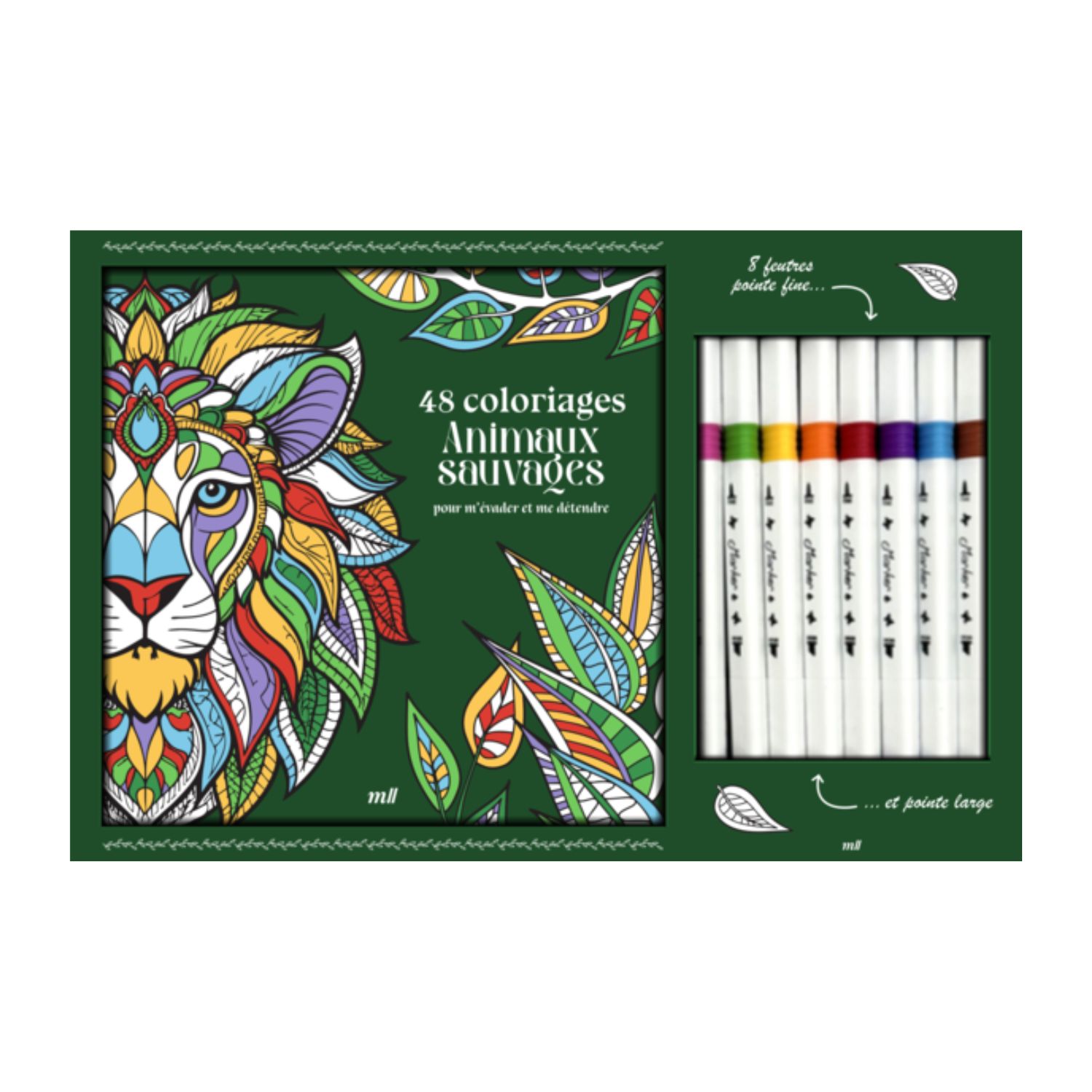 Coffret coloriages - Animaux sauvages