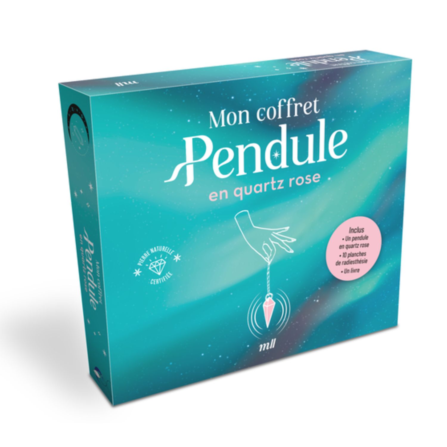 Mon coffret pendule en quartz rose