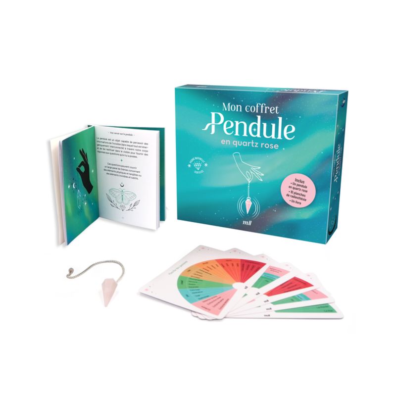 Mon coffret pendule en quartz rose