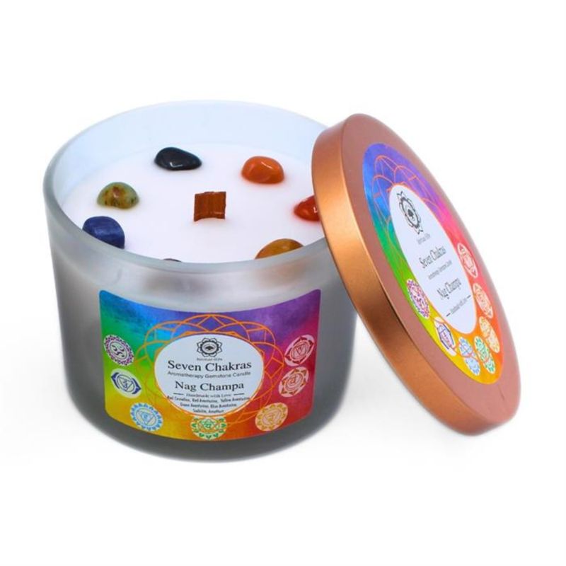 Bougie parfumée Green Tree - 7 chakras au Nag Champa