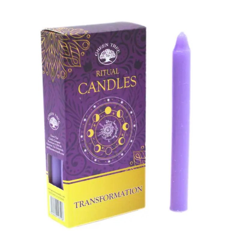 Bougies Rituel violette - Transformation - Lot de 10 pcs
