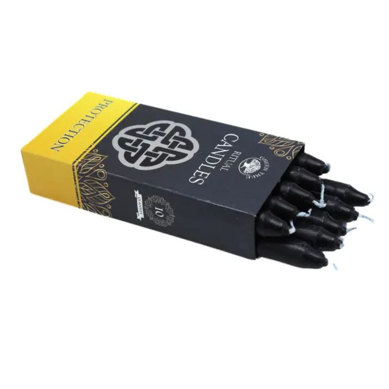 Bougies Rituel noir - Protection - Lot de 10 pcs