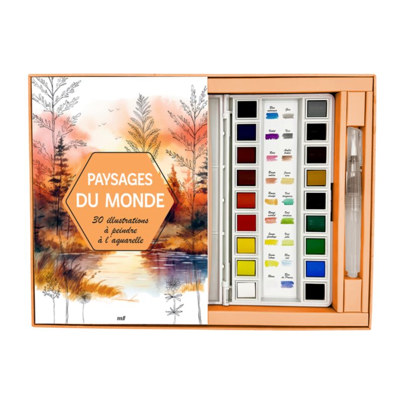 Coffret Aquarelle - Paysages du monde