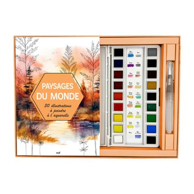Coffret Aquarelle - Paysages du monde