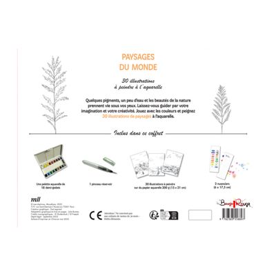 Coffret Aquarelle - Paysages du monde