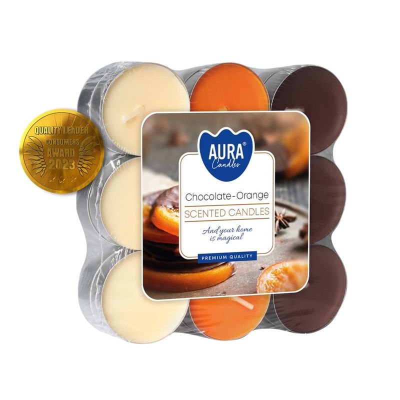 Bougies Chauffe-Plat Parfumées Chocolat &amp; Orange – Aura Candles