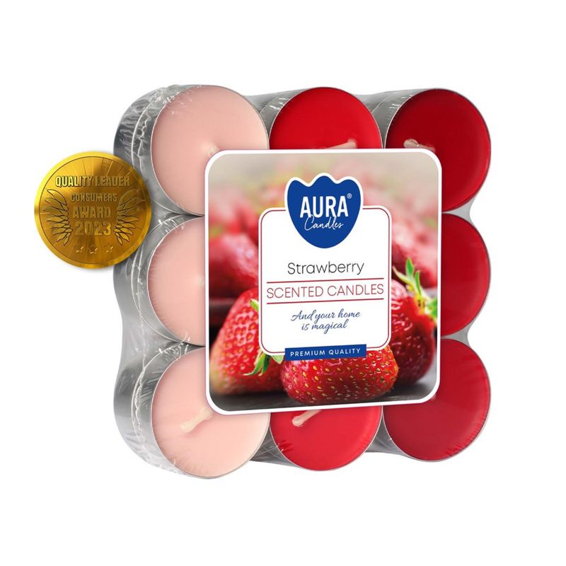 Bougies Chauffe-Plat Parfumées Strawberry – Aura Candles