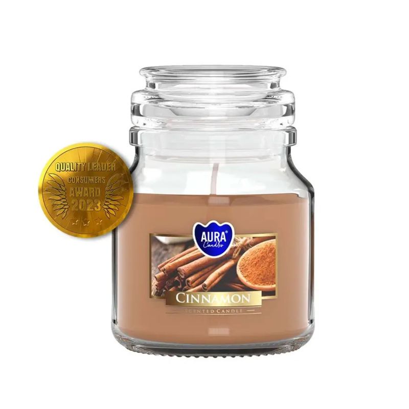 Bougie Parfumée Cannelle – Aura Candles - 28h