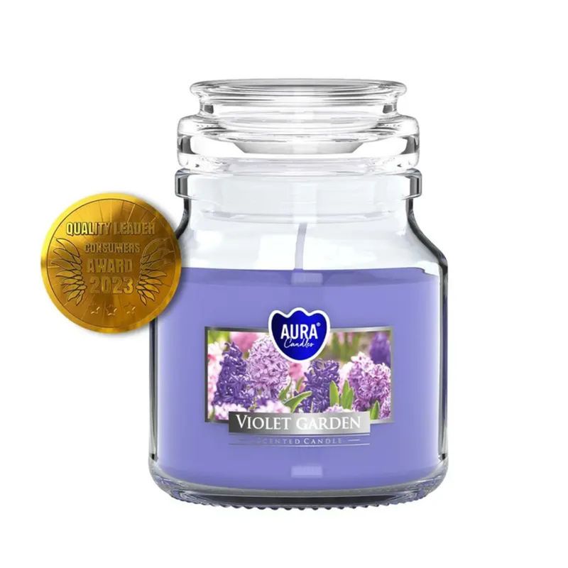 Bougie Parfumée Violet Garden – Aura Candles - 28h