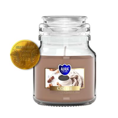  Bougie Parfumée Café – Aura Candles - 28h  Bougie Parfumée Café – Aura Candles - 28h