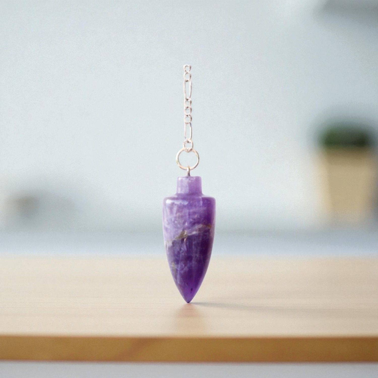 Pendule des druides en Améthyste