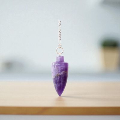 Pendule des druides en Améthyste