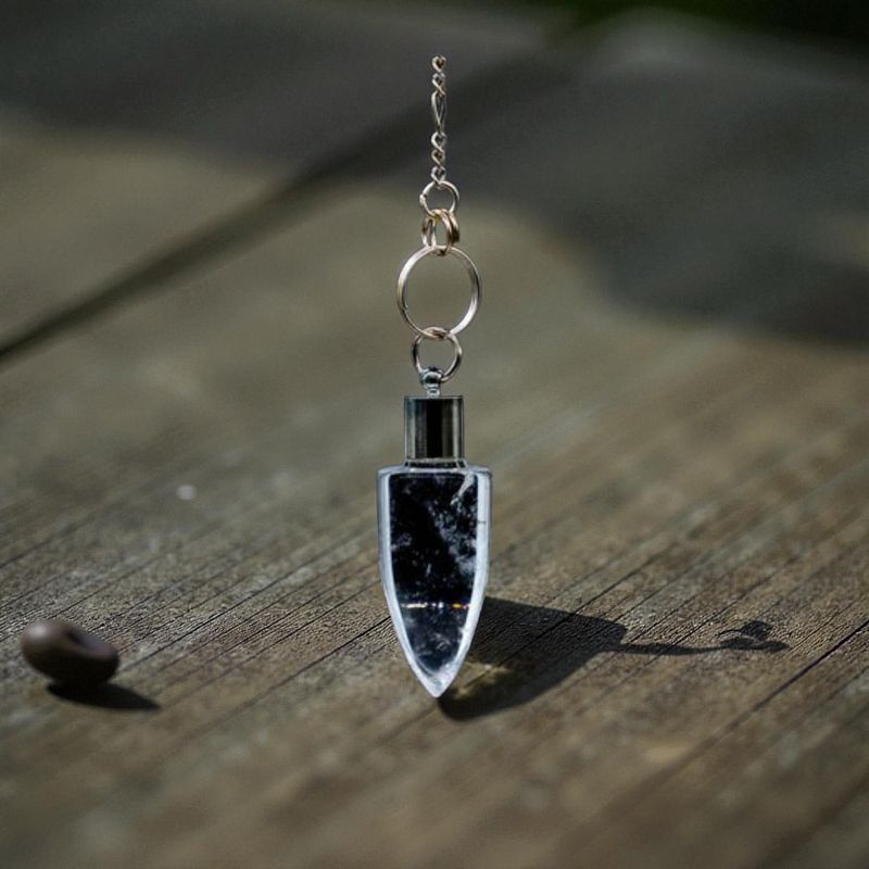 ​Pendule des Druides en Cristal de Roche