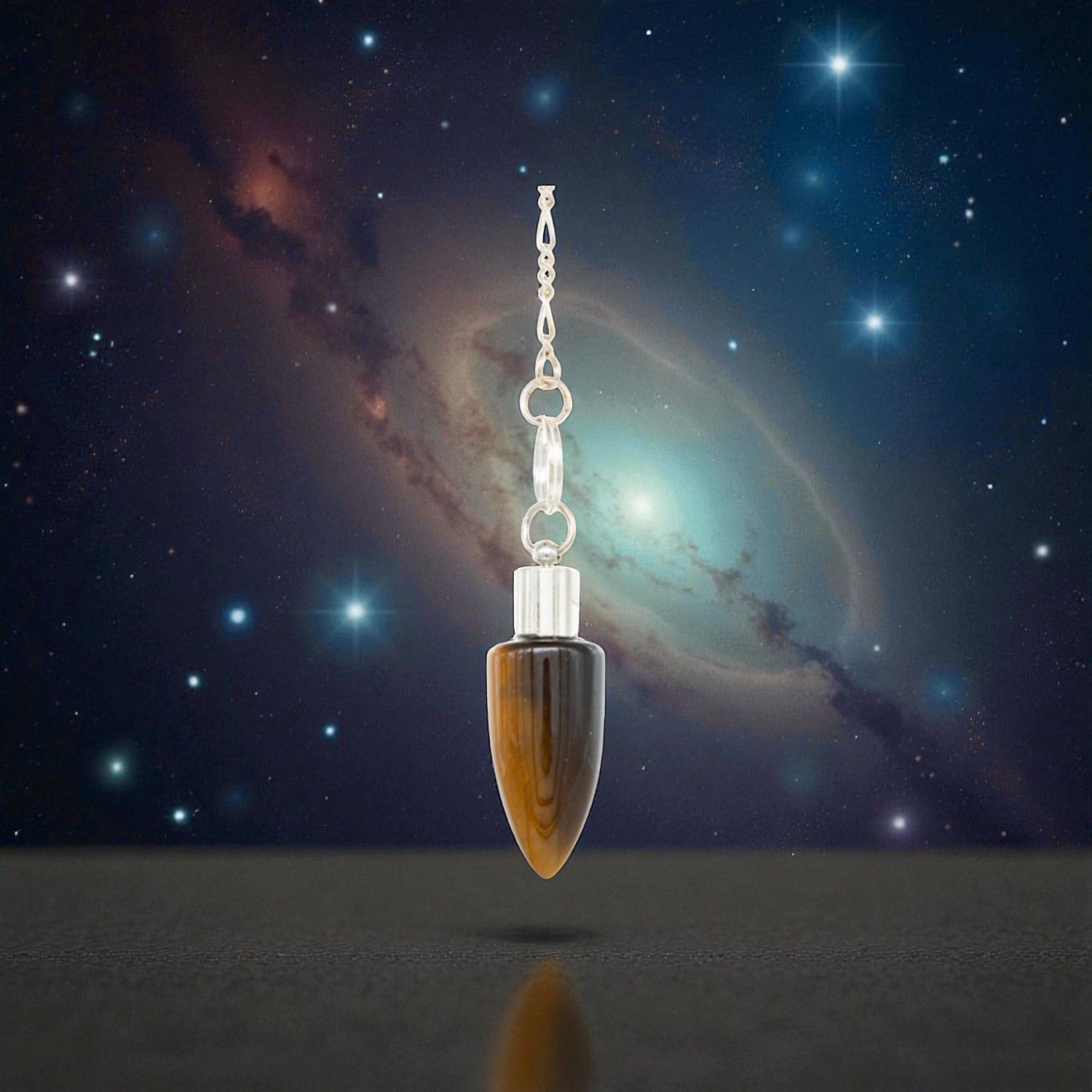 Pendule des Druides en Œil de Tigre