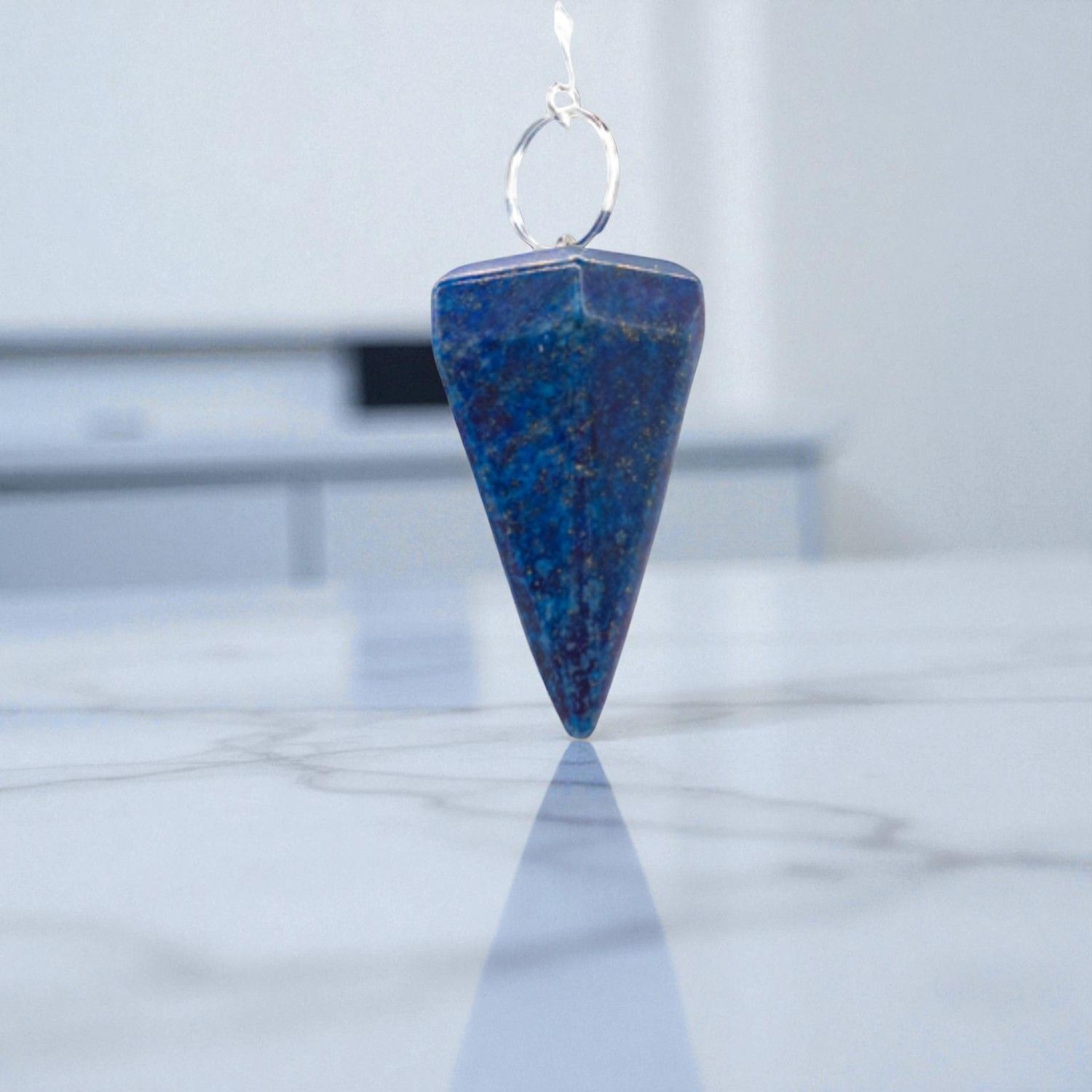 Pendule Hexagonal en Lapis-Lazuli