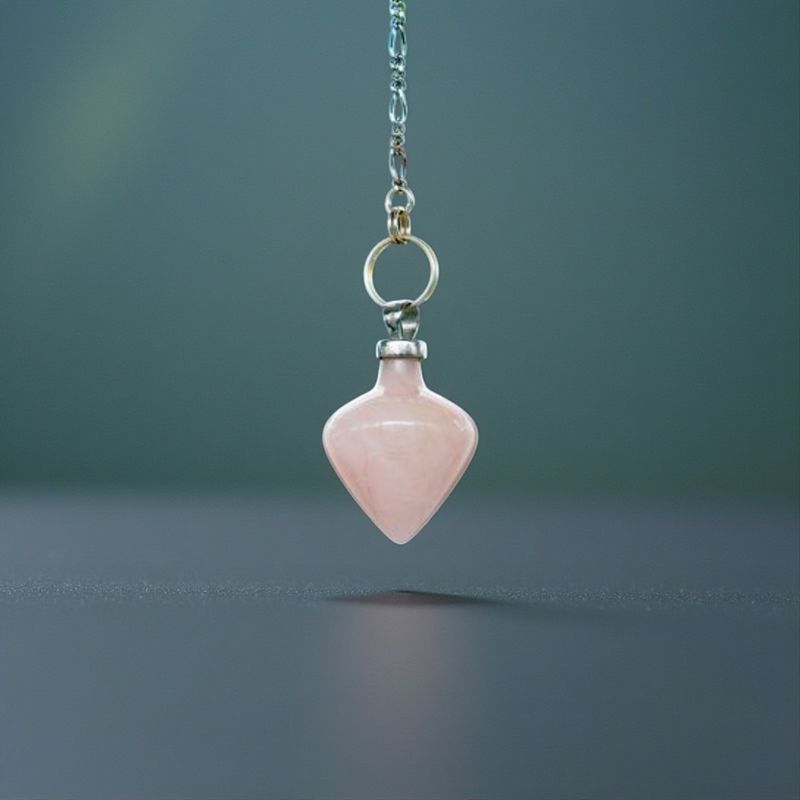 Pendule Résonance en Quartz Rose