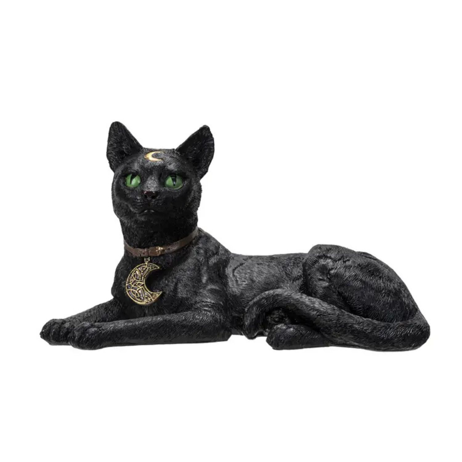 Figurine Chat Noir Wiccan Allongé