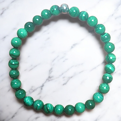 Bracelet en Malachite 6mm