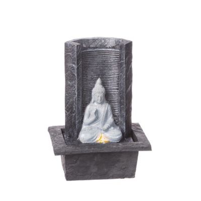 Fontaine Bouddha avec Mur Arrière – 25 cm Fontaine Bouddha avec Mur Arrière – 25 cm