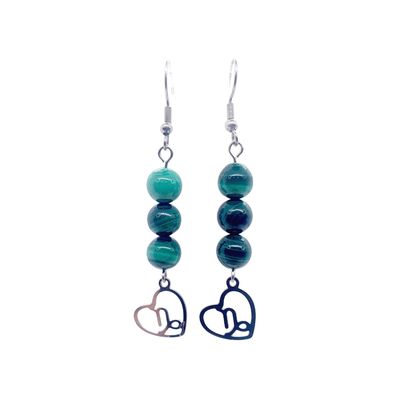 Boucles d'oreilles Astro - Capricorne - Malachite Boucles d'oreilles Astro - Capricorne - Malachite