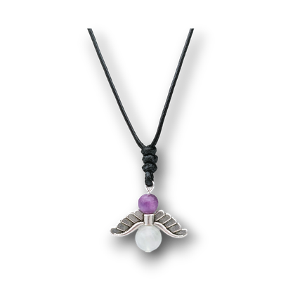 Collier Ange et perles de Fluorite