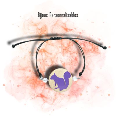 Bracelet Écureuil personnalisable