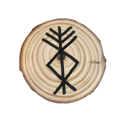 Rune Protection personnelle sur bois