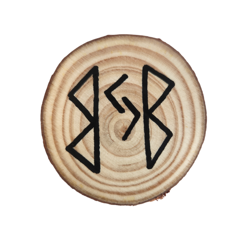 Rune Fertilité sur bois