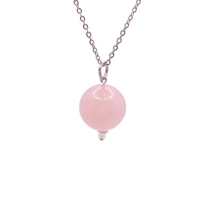 Collier et pendule - Quartz rose